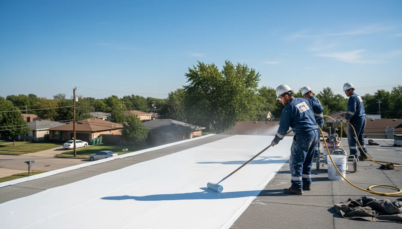 Commercial roof coating in Cropwell, AL near me